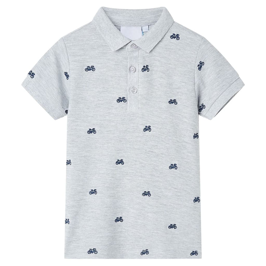 Kinderpoloshirt  116 gemêleerd grijs Grijs 116