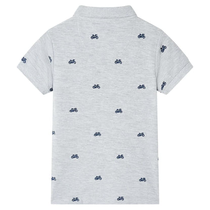 Kinderpoloshirt  116 gemêleerd grijs Grijs 116