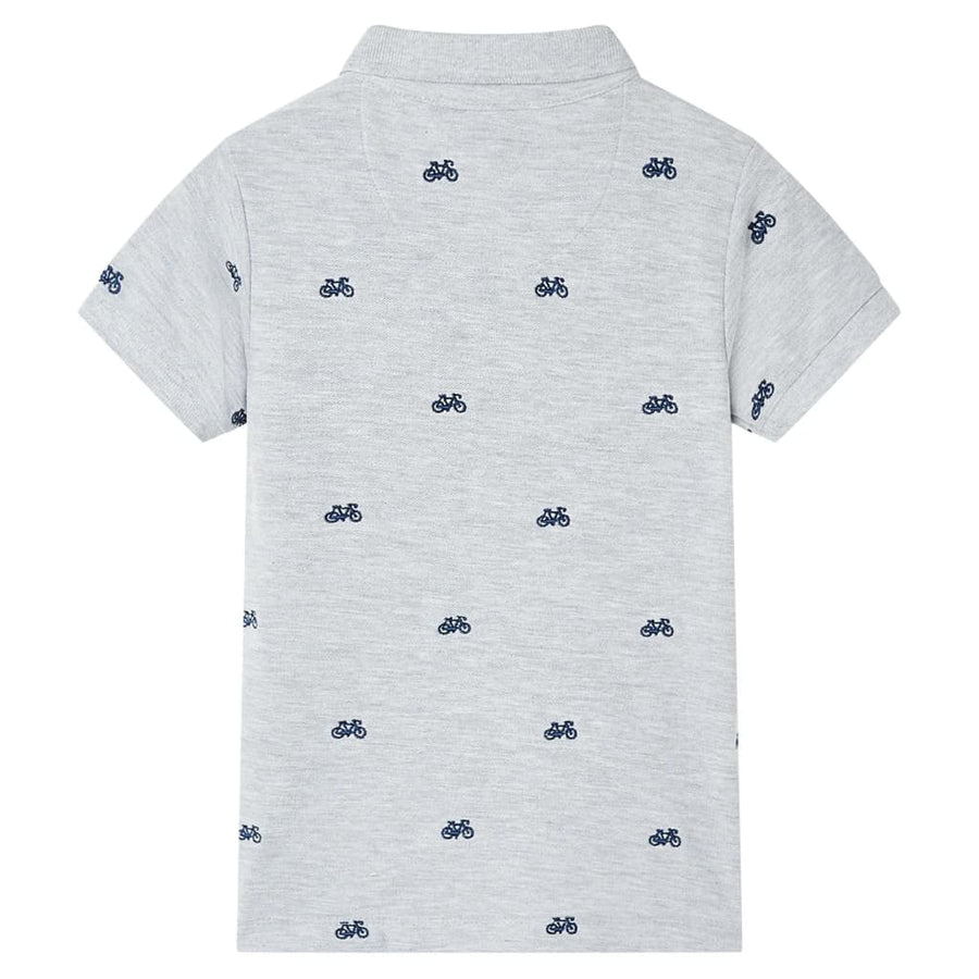 Kinderpoloshirt  116 gemêleerd grijs Grijs 116