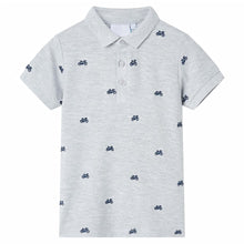 Kinderpoloshirt  128 gemêleerd grijs Grijs 128