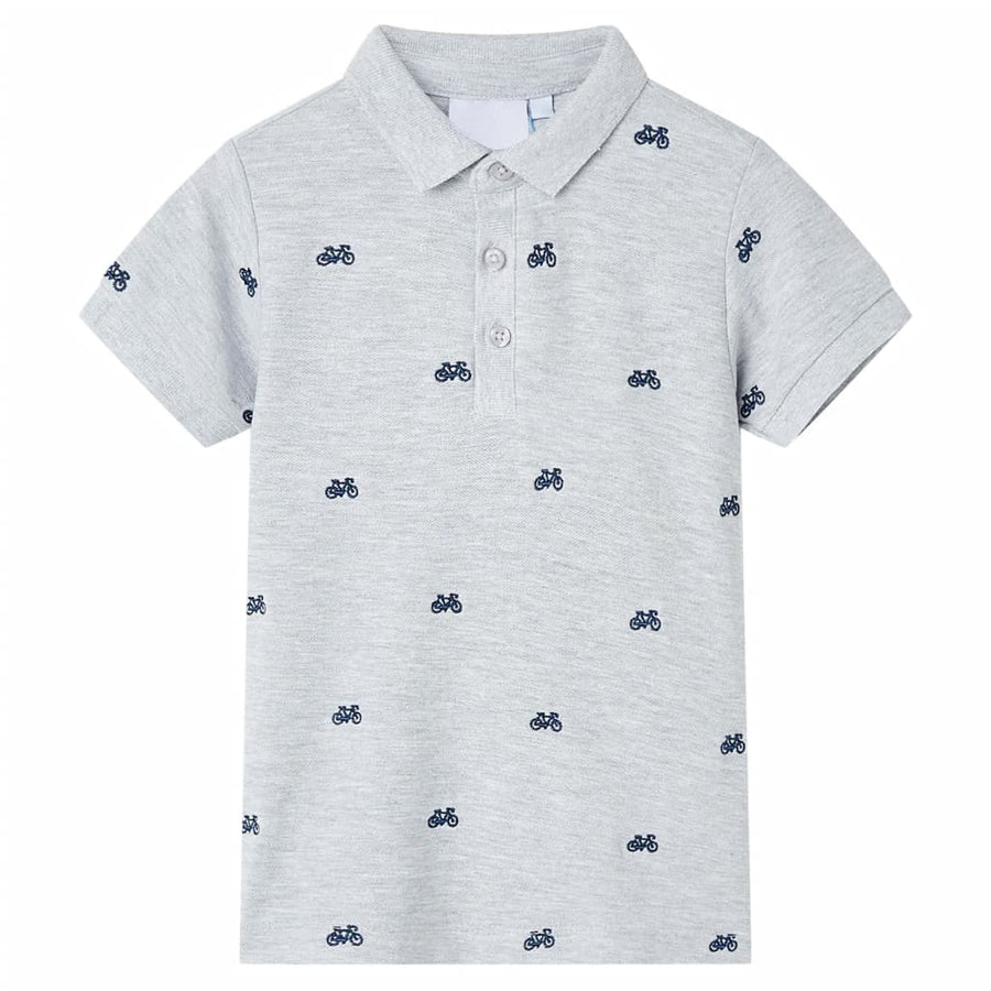 Kinderpoloshirt  128 gemêleerd grijs Grijs 128