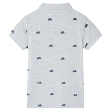 Kinderpoloshirt  128 gemêleerd grijs Grijs 128