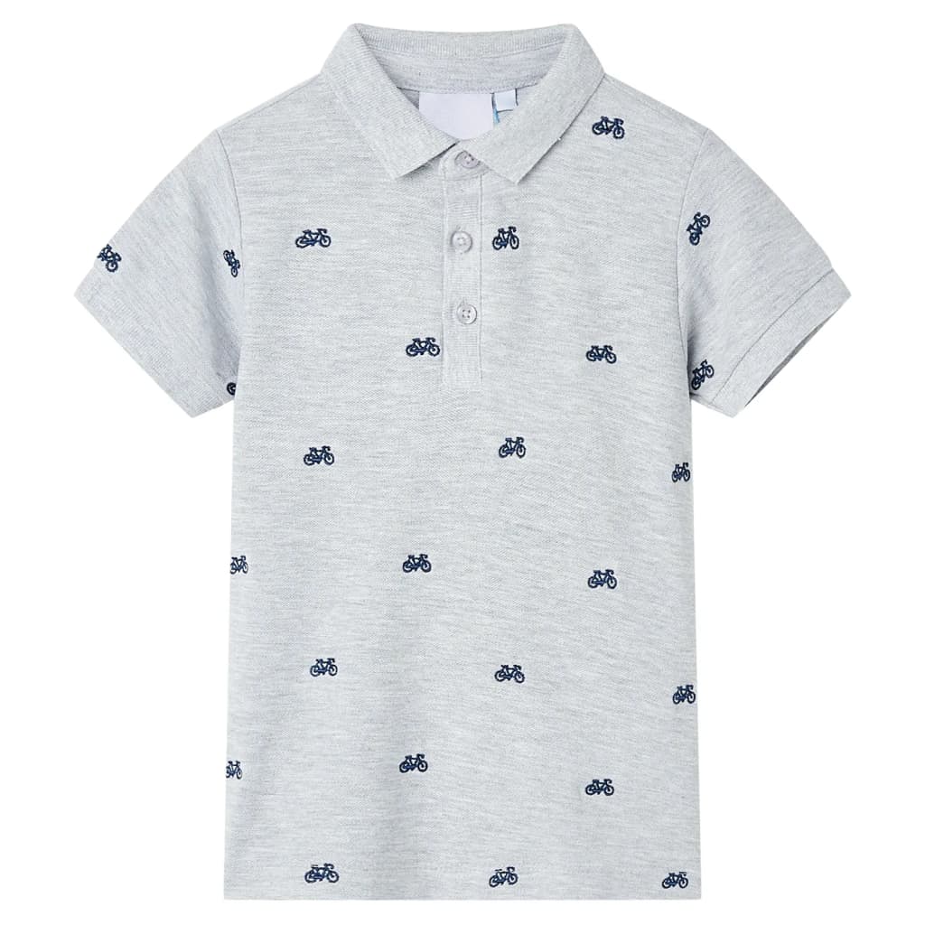 Kinderpoloshirt  140 gemêleerd grijs Grijs