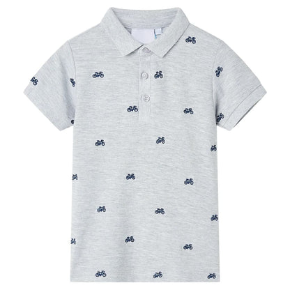 Kinderpoloshirt  140 gemêleerd grijs Grijs