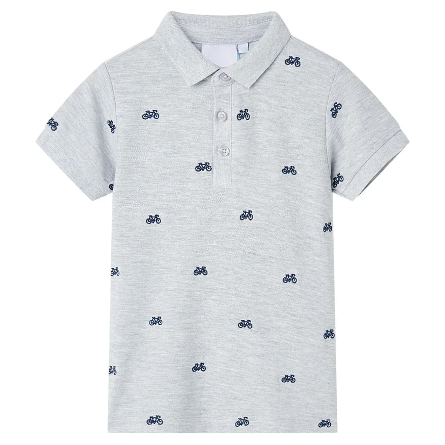 Kinderpoloshirt  140 gemêleerd grijs Grijs