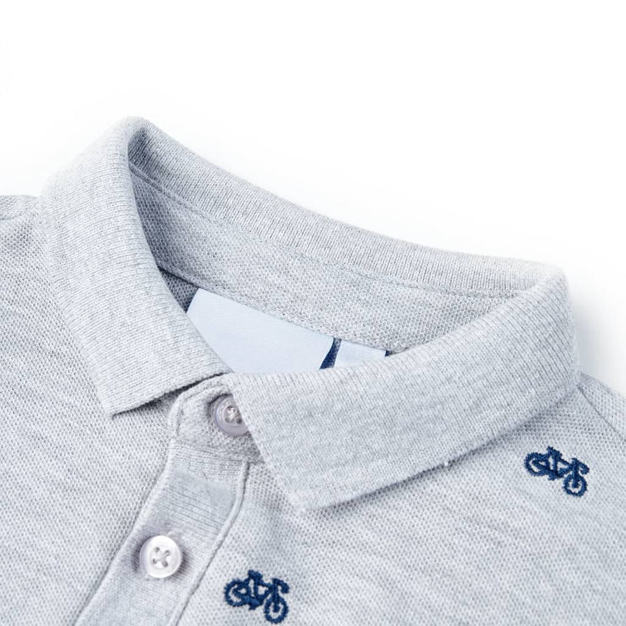 Kinderpoloshirt  140 gemêleerd grijs Grijs