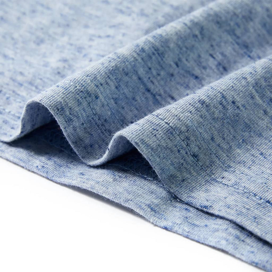 Kindershirt met korte mouwen 116 gemêleerd blauw Blauw 116