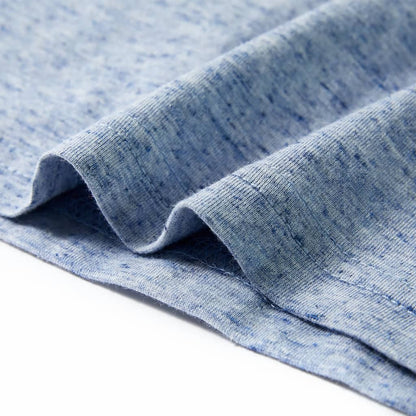 Kindershirt met korte mouwen 128 gemêleerd blauw Blauw 128