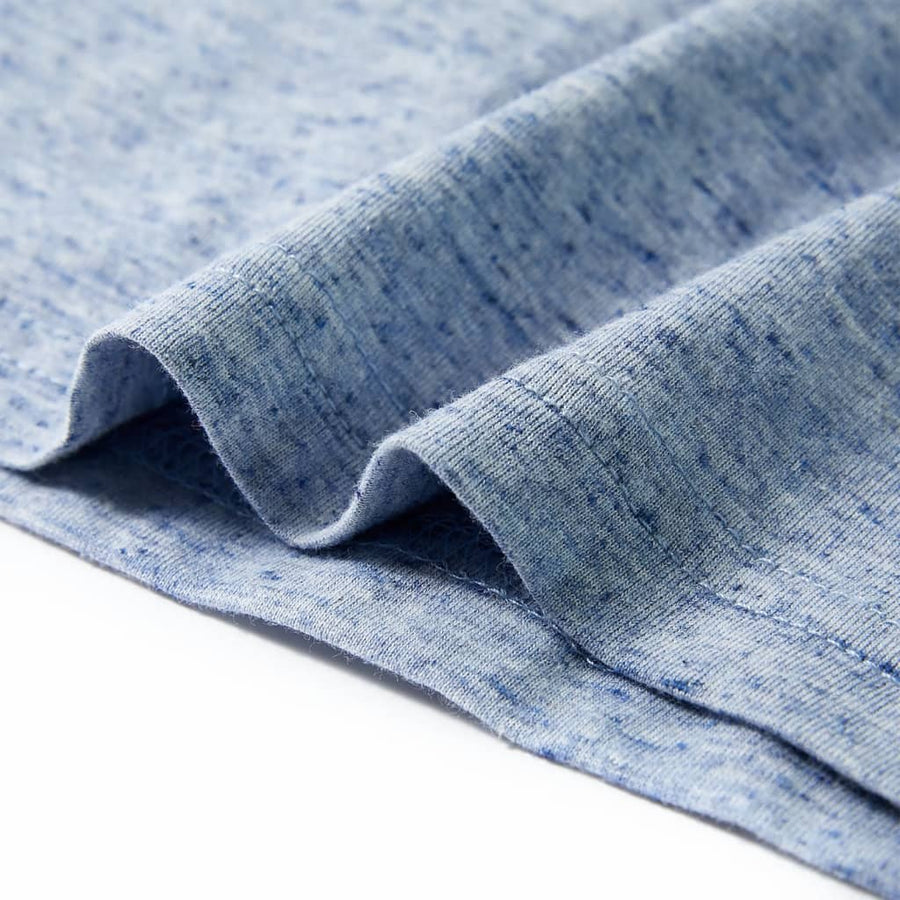 Kindershirt met korte mouwen 128 gemêleerd blauw Blauw 128