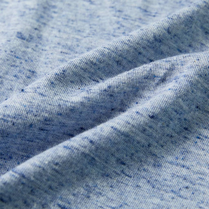Kindershirt met korte mouwen 140 gemêleerd blauw Blauw 140