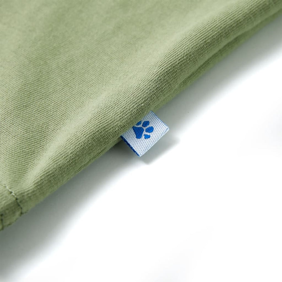Kindershirt met korte mouwen 140 lichtkakikleurig Kaki 140