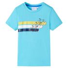 Children's short-sleeved t-shirt 128 sea blue