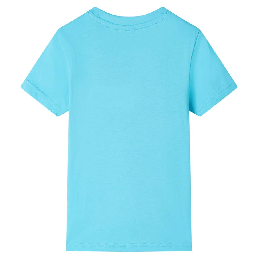 Kindershirt met korte mouwen 128 zeeblauw Aqua