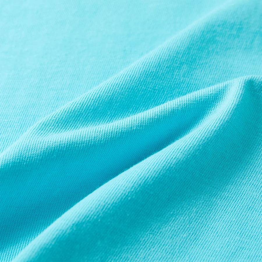 Kindershirt met korte mouwen 128 zeeblauw Aqua