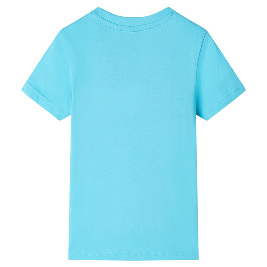 Kindershirt met korte mouwen 140 zeeblauw Aqua
