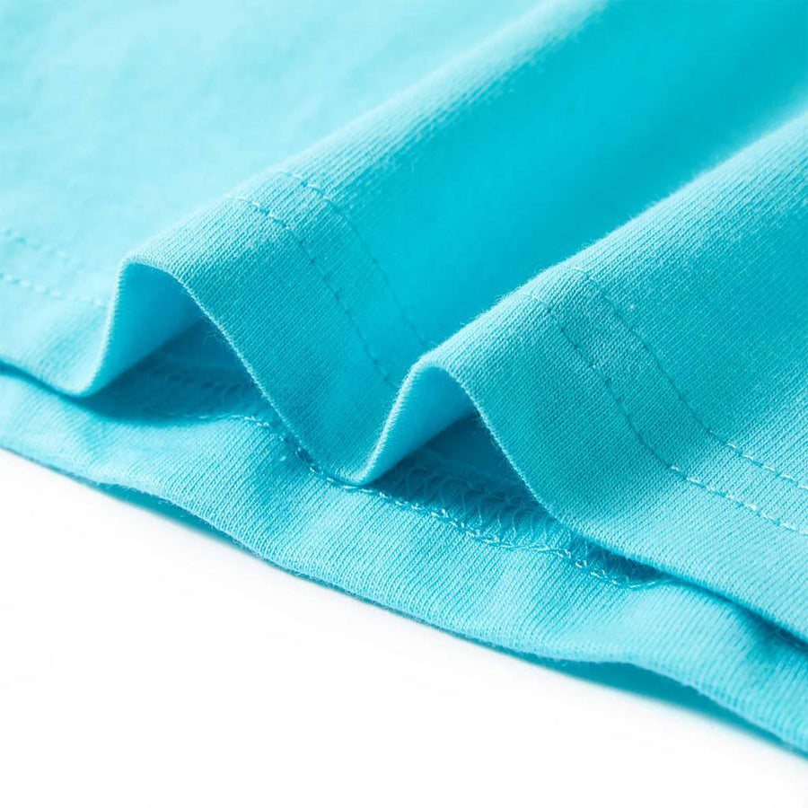 Kindershirt met korte mouwen 140 zeeblauw Aqua
