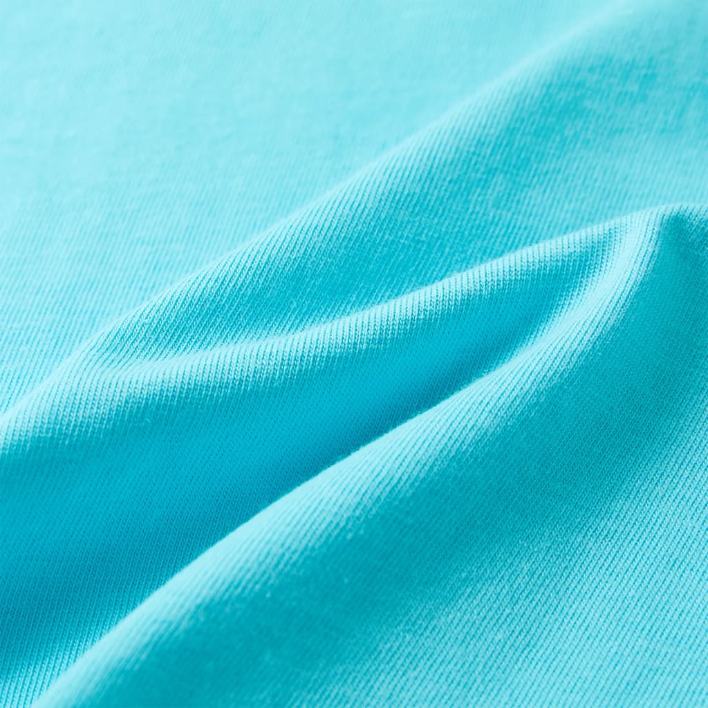 Kindershirt met korte mouwen 140 zeeblauw Aqua