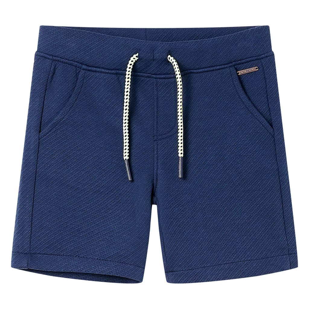 Kindershorts met trekkoord 128 donkerblauw 128