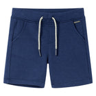 Kindershorts trekkoord 140 donkerblauw