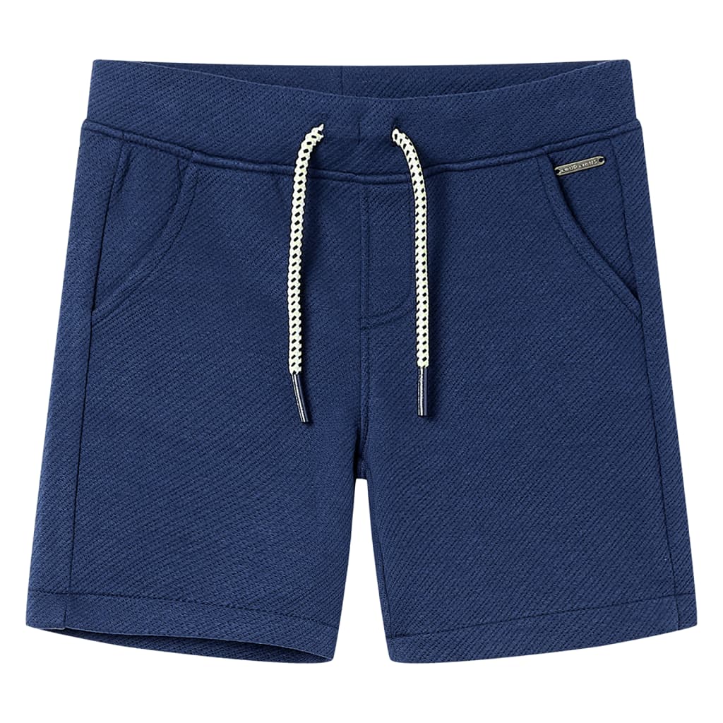 Kindershorts met trekkoord 140 donkerblauw 140