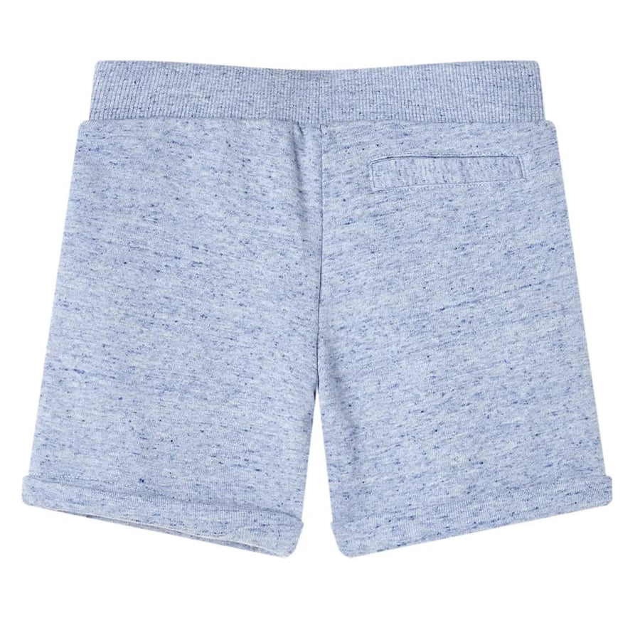 Kindershorts met trekkoord 128 gemêleerd blauw Blauw