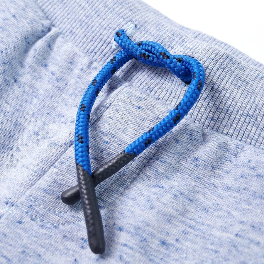 Kindershorts met trekkoord 128 gemêleerd blauw Blauw