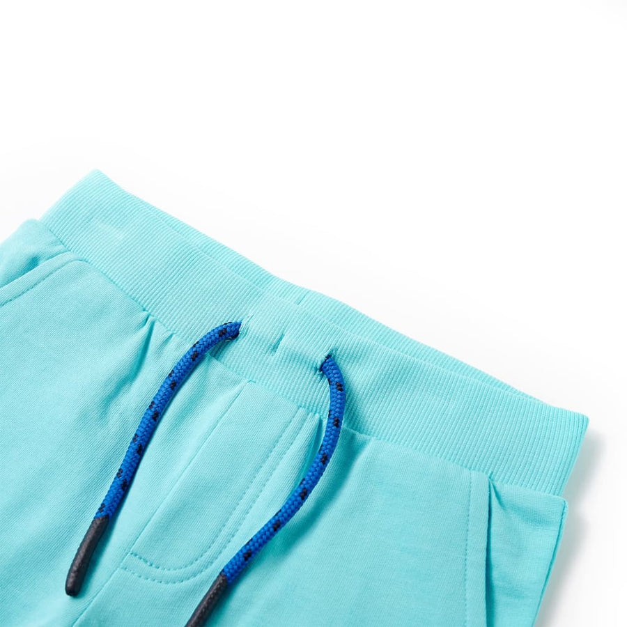 Kindershorts met trekkoord 128 zeeblauw Aqua