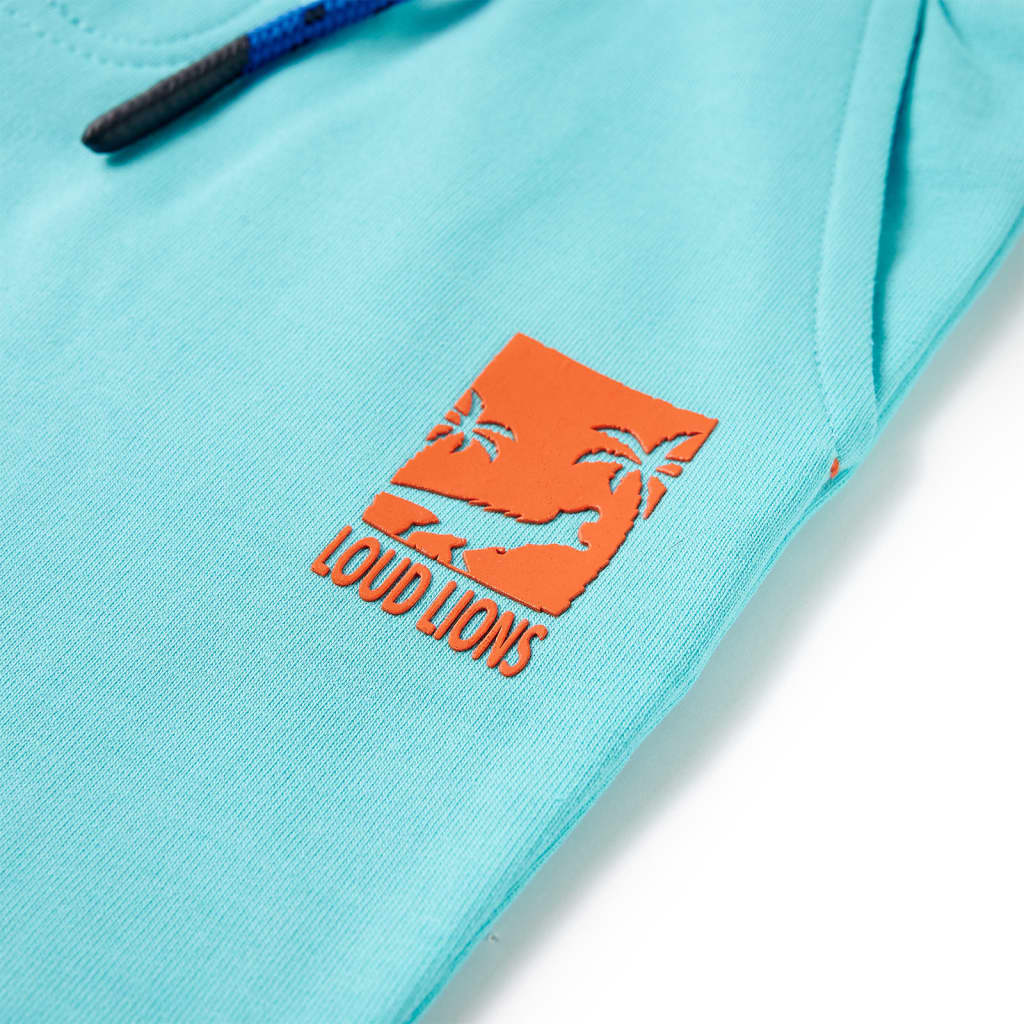 Kindershorts met trekkoord 128 zeeblauw Aqua