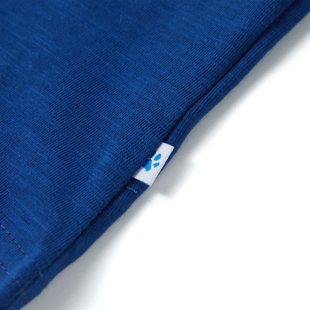 Kindershirt met korte mouwen 128 donkerblauw Blauw 128