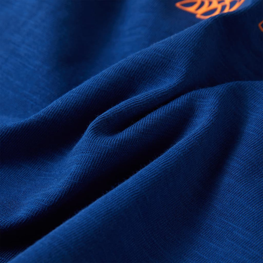 Kindershirt met korte mouwen 128 donkerblauw Blauw 128