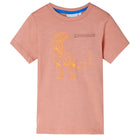Kids' short-sleeved t-shirt 128 light orange