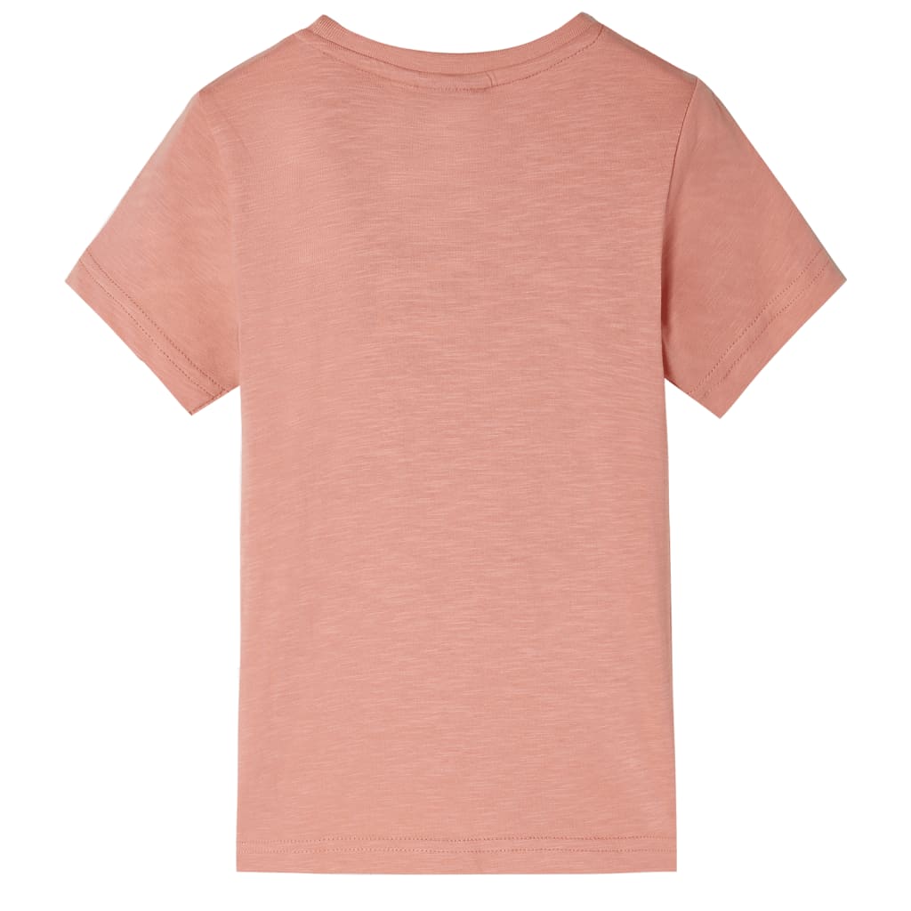 Kindershirt met korte mouwen 128 lichtoranje orange 128