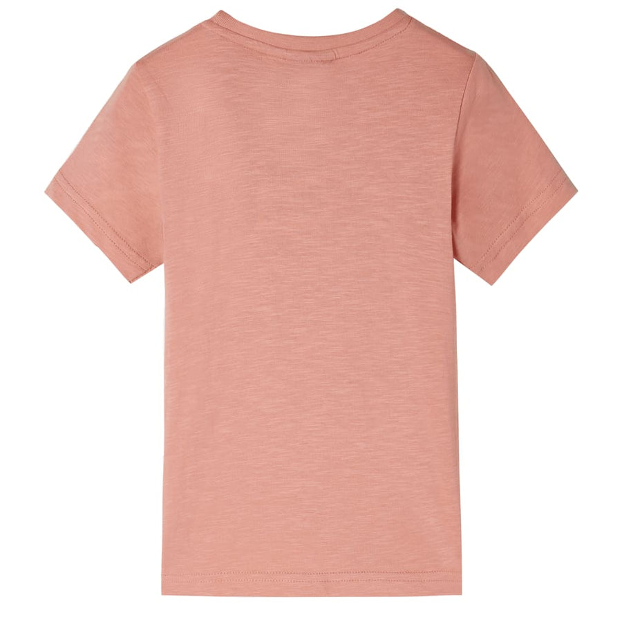 Kindershirt met korte mouwen 128 lichtoranje orange 128