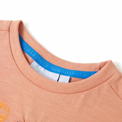 Kindershirt met korte mouwen 128 lichtoranje orange 128