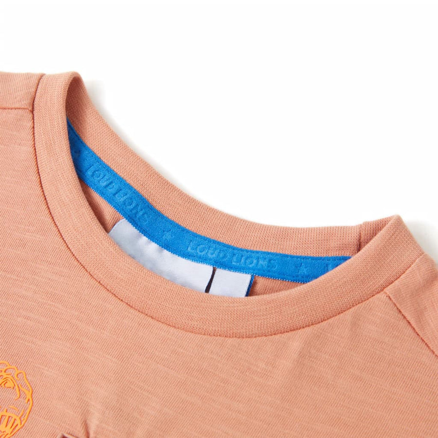 Kindershirt met korte mouwen 128 lichtoranje orange 128