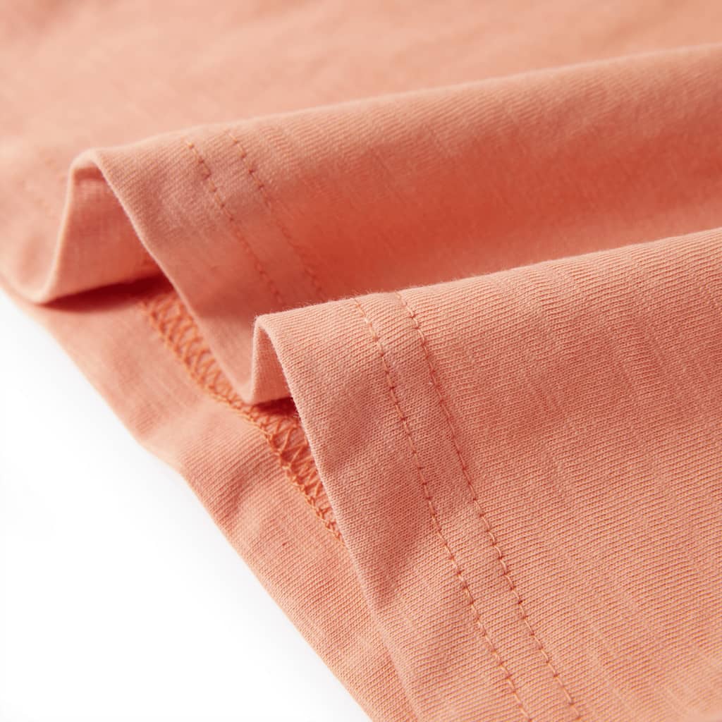Kindershirt met korte mouwen 128 lichtoranje orange 128