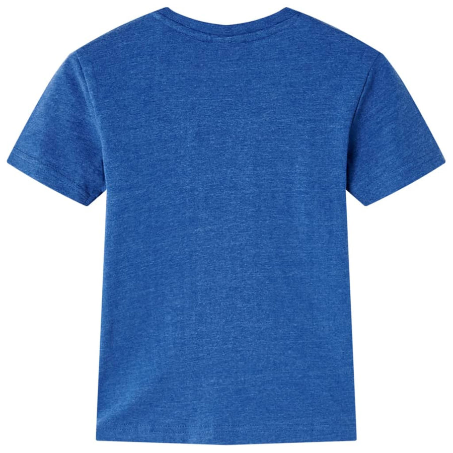Kindershirt 116 gemêleerd donkerblauw Donkerblauw 116