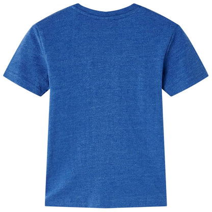 Kindershirt 128 gemêleerd donkerblauw Donkerblauw 128