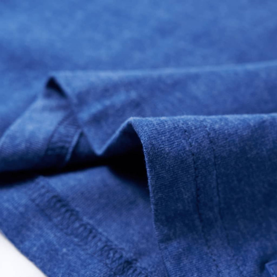 Kindershirt 128 gemêleerd donkerblauw Donkerblauw 128