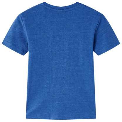 Kindershirt 140 gemêleerd donkerblauw Donkerblauw 140