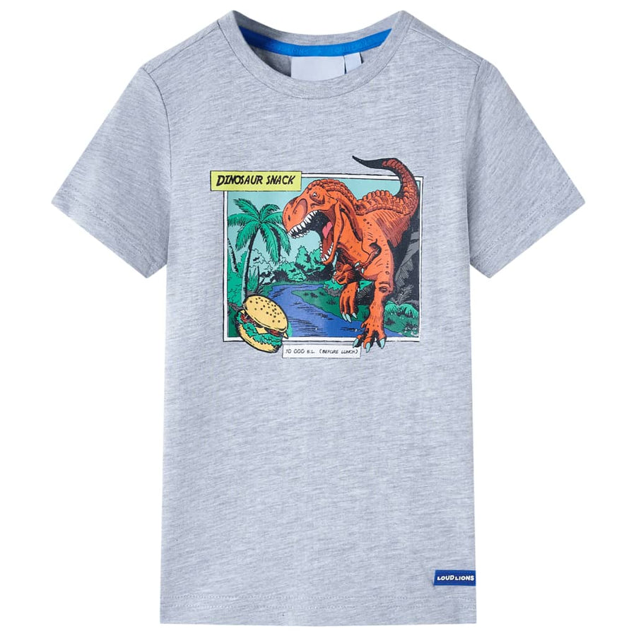 Kindershirt 116 grijs Grijs