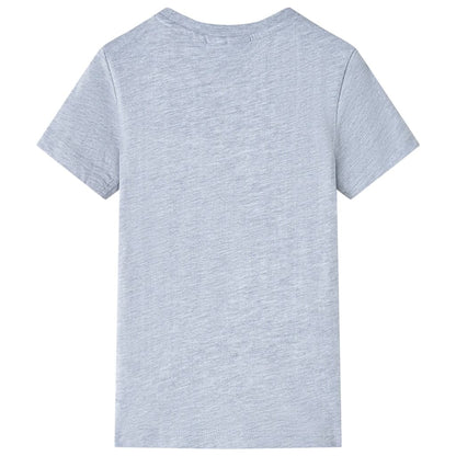 Kindershirt 128 grijs Grijs
