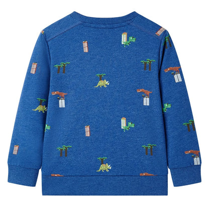 Kindertrui 104 gemêleerd donkerblauw