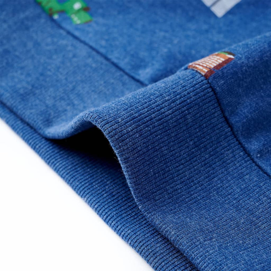 Kindertrui 104 gemêleerd donkerblauw