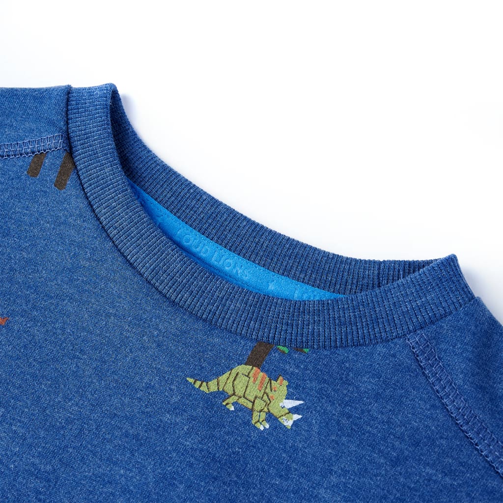 Kindertrui 116 gemêleerd donkerblauw