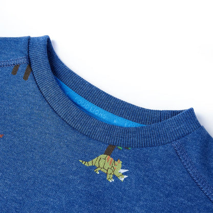 Kindertrui 116 gemêleerd donkerblauw