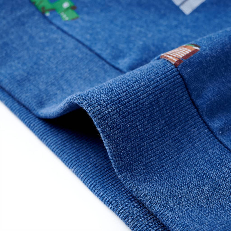 Kindertrui 116 gemêleerd donkerblauw
