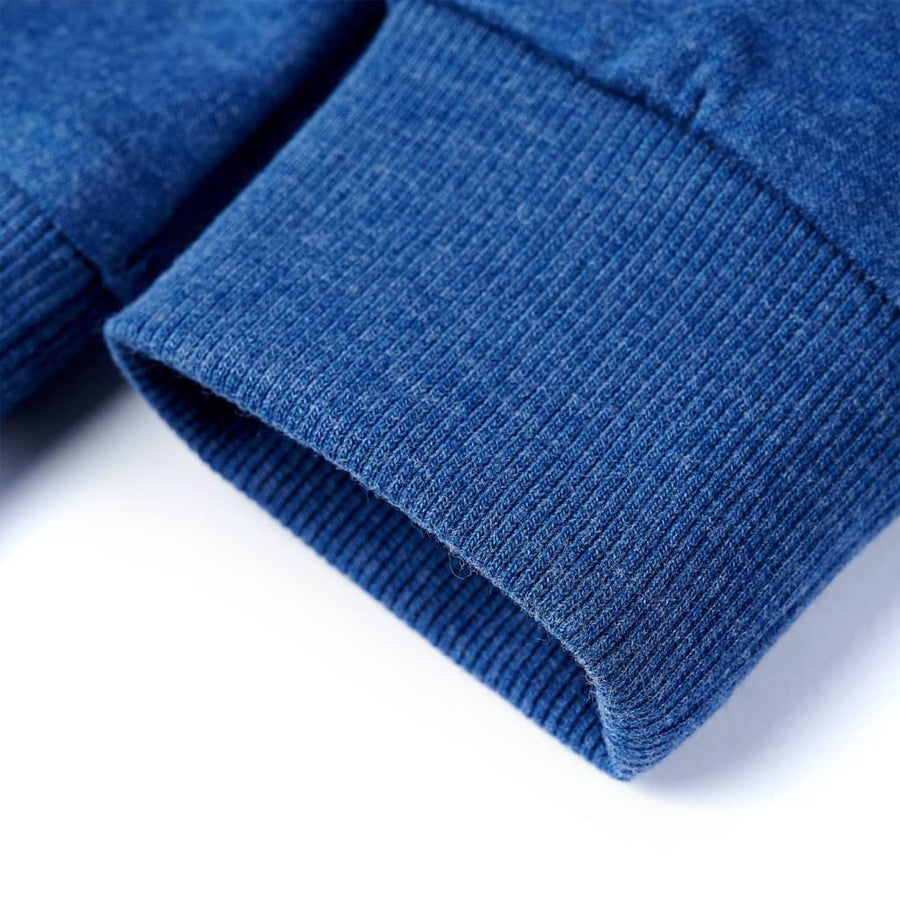Kindertrui 140 gemêleerd donkerblauw
