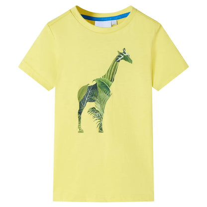 Kindershirt 92 geel Geel