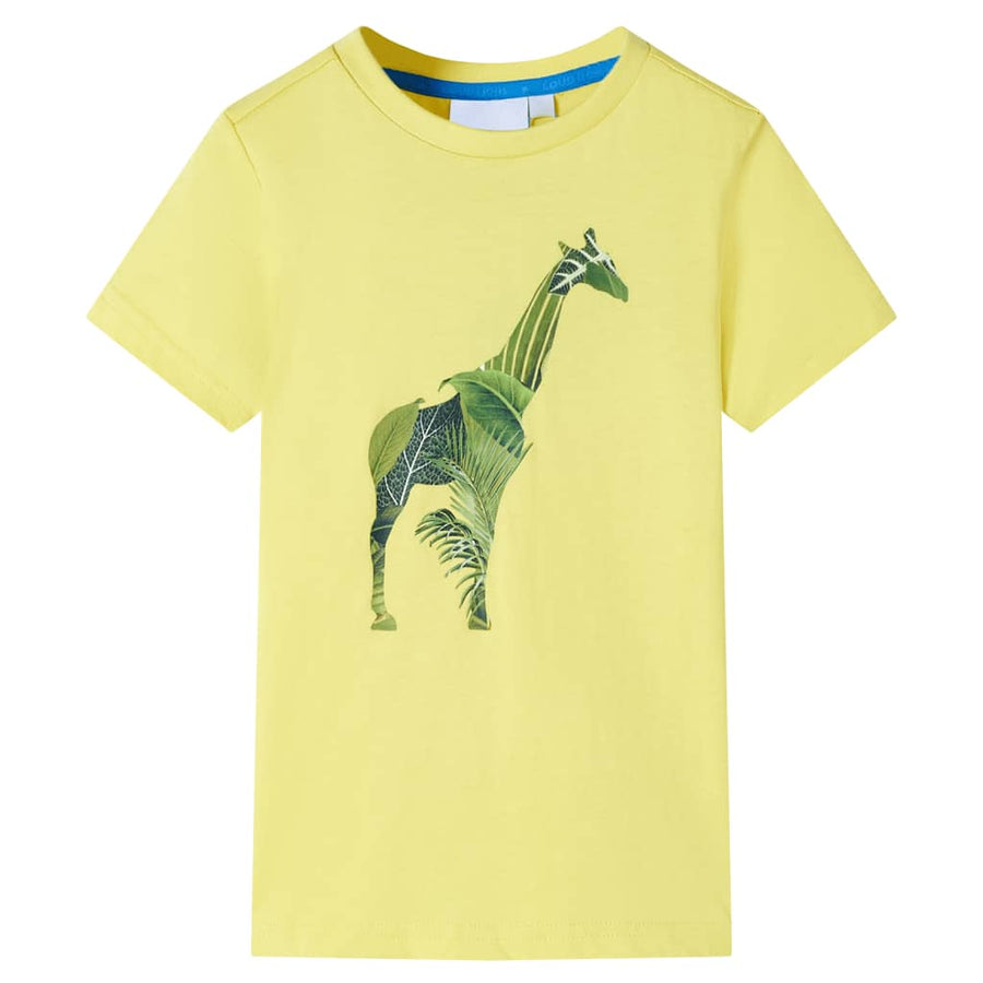 Kindershirt 92 geel Geel